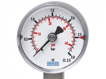 131.11波登管壓力表，不銹鋼材質(zhì)