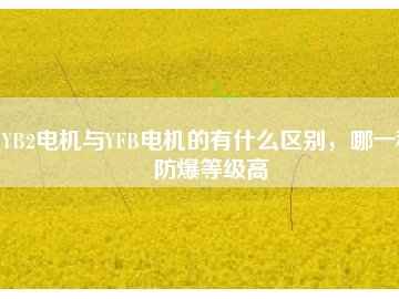 YB2電機與YFB電機的有什么區(qū)別，哪一種防爆等級高