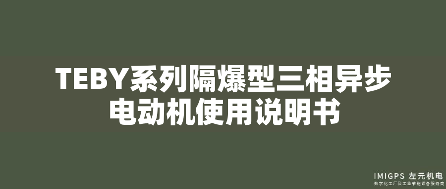 TEBY系列隔爆型三相異步電動(dòng)機(jī)使用說(shuō)明書