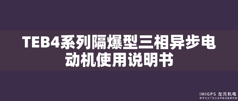 TEB4系列隔爆型三相異步電動機(jī)使用說明書