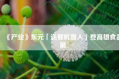 《產(chǎn)業(yè)》東元「送餐機器人」登高雄食品展
